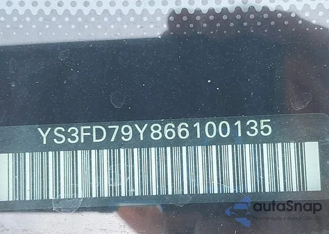 2006 Saab 9-3 2.0T из США, поврежденный, VIN YS3FD79Y866100135